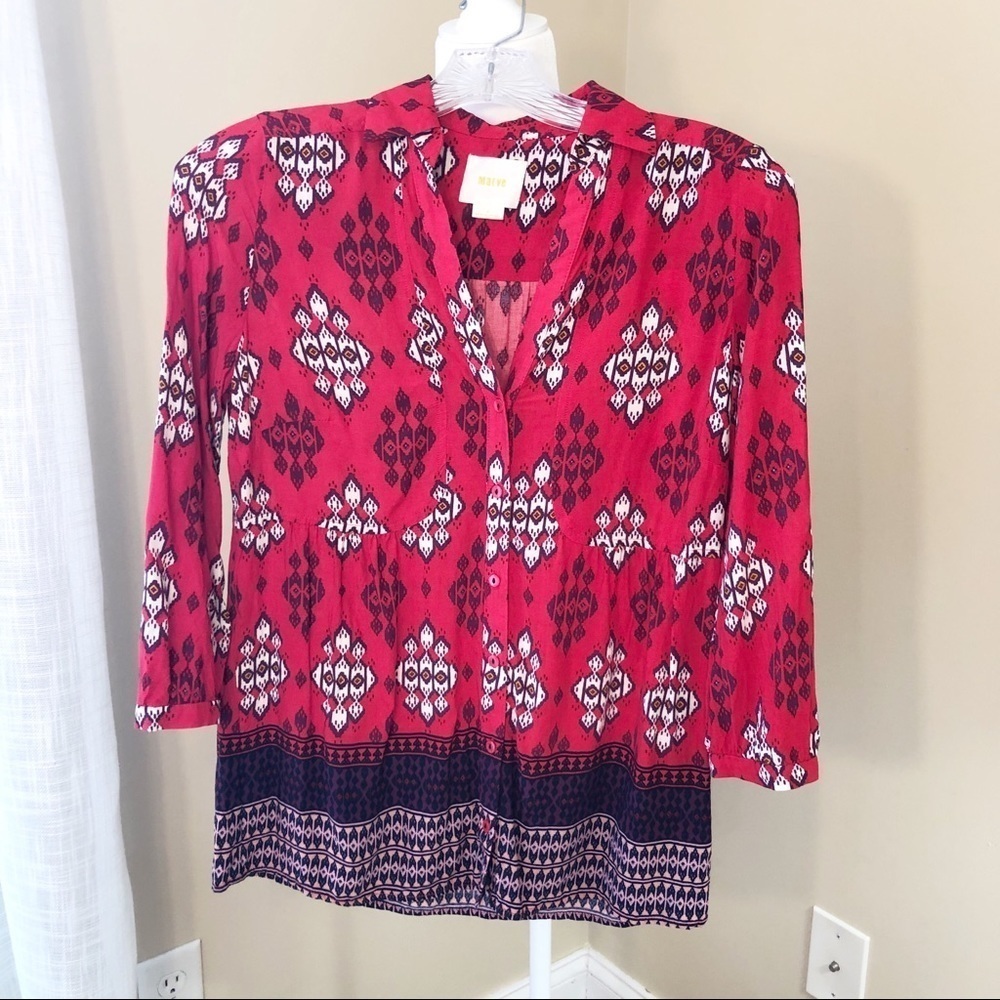 Anthropologie Maeve Woodlawn Walk Top - Size 0